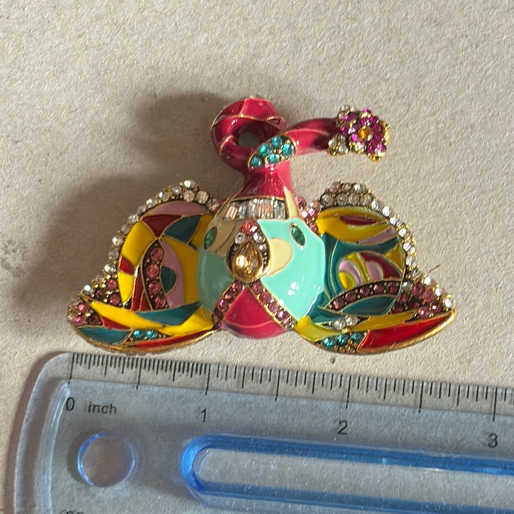Colorful Elephant Brooch - Picture 8 of 8